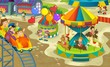 The funfair - illustration for the children