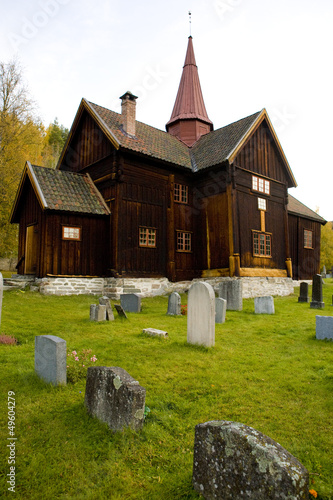 Photo: Rollag Stavkirke, Norway Rollag Stavkirke, Norway