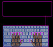 Hands typing on concept touch keyboard