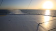 Sailing at sunset