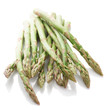 Heap of fresh asparagus springs