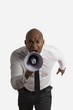 Shouting businessman