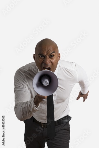 Photo: Shouting businessman Shouting businessman