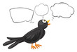 A bird with empty callouts