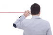 Man talking on a white background