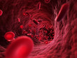 3d rendered illustration - blood cells