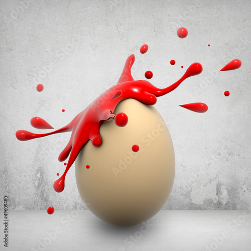 Illustration: Egg color splash Egg color splash