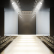 Fashion empty runway.