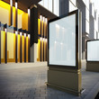 Vertical billboard in downtown.