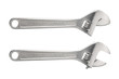 Tools: adjustable wrench, isolated on white background