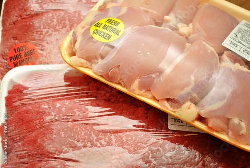 Photo: Chicken and Beef at the Market Chicken and Beef at the Market