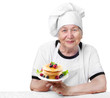Senior woman cook