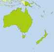 Oceania map