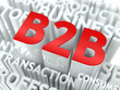 Concept Featuring Business to Business Terms.