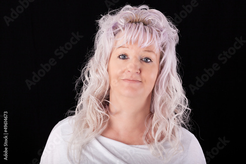 Photo: Portrait of a blond woman in middle age Portrait of a blond woman in middle age