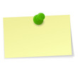 kleiner Notizzettel mit Pin