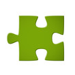 Puzzleteil grün