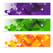 Geometric web headers