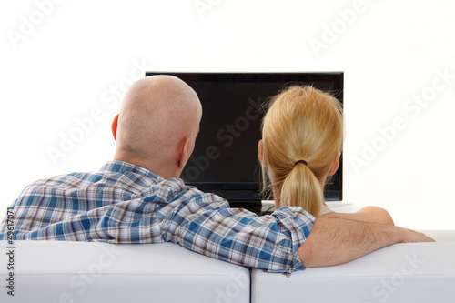 Photo: Vor der Glotze sitzen Vor der Glotze sitzen