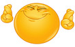 Crossing fingers emoticon