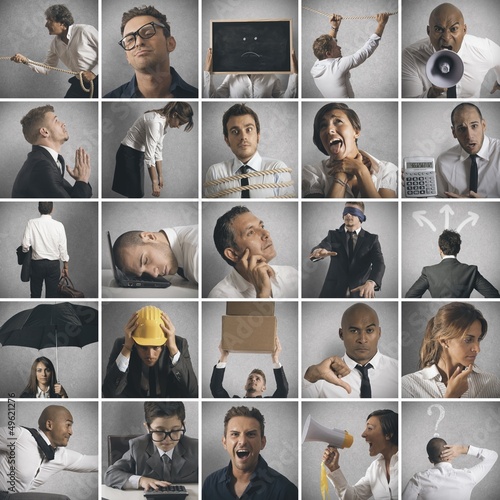 Photo: Business,crisis and problem concept Business,crisis and problem concept