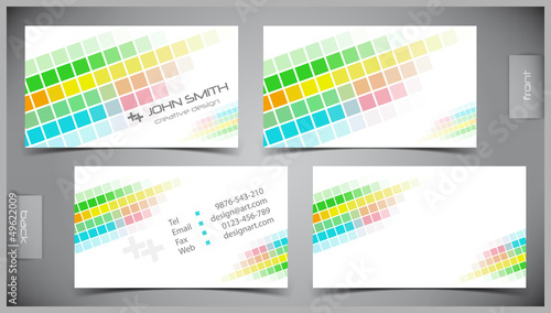 Vector: Vector abstract creative business cards (set template) Vector abstract creative business cards (set template)