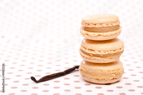 Photo: 3 Macaron mit Vanille 3 Macaron mit Vanille