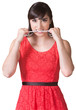 Photo: Angry Lady Biting Necklace Angry Lady Biting Necklace
