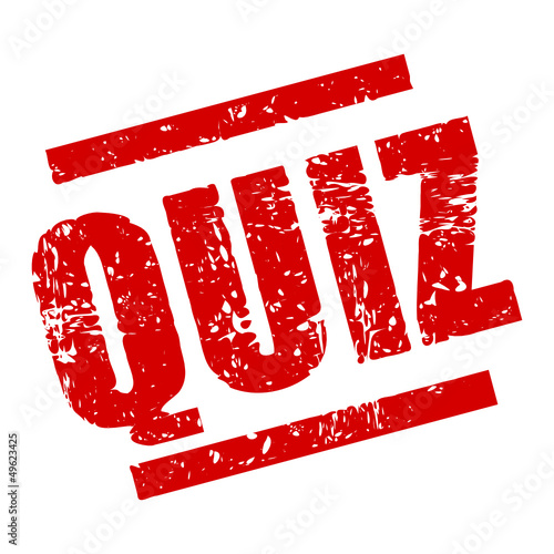 Vector: stempel eckig quiz I stempel eckig quiz I