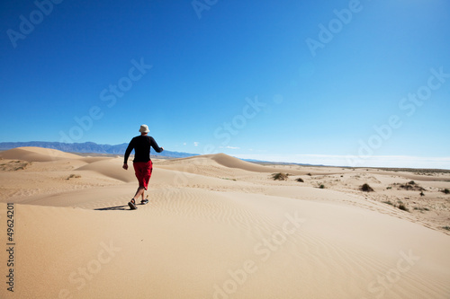 Photo: Hike in desert Hike in desert