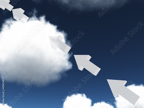 Illustration: Arrow points diagonally upward Arrow points diagonally upward