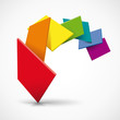 Vector abstract 3d background