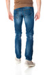 Man in jeans on white