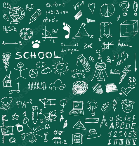 Illustration: School Doodle texture School Doodle texture