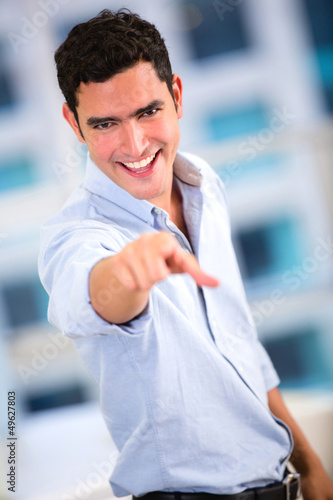 Photo: Business man pointing Business man pointing