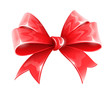red bow for holiday gift decoration vector illustration