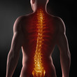 Man with visible spine