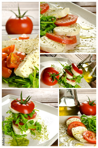 Photo: Caprese salad composition Caprese salad composition