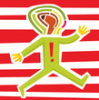 Scared Person Running