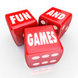Fun and Games - Words on Three Red Dice