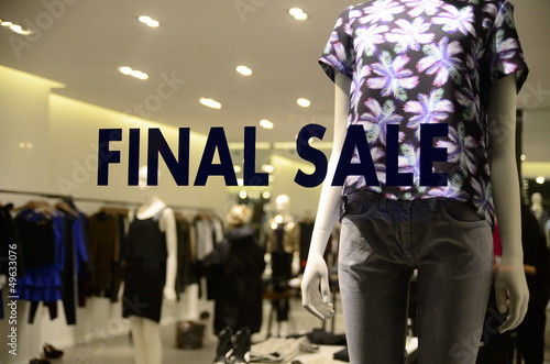 Photo: Final Sale sign concept of discount shopping Final Sale sign concept of discount shopping