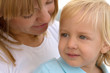Mom and her cute little blond son