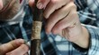 Video: Traditional craftsman carving wood close up Traditional craftsman carving wood close up