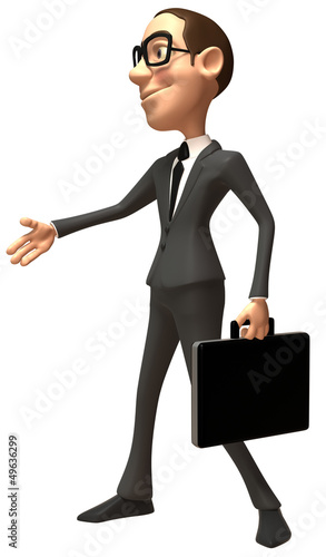 Illustration: Fun businessman Fun businessman