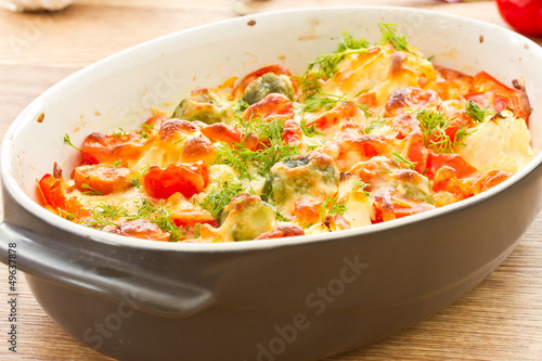 Photo: vegetables baked with cheese vegetables baked with cheese