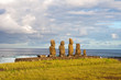 Moais in Tahai , Easter island (Chile)