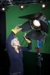Lighting technician in Television Studio