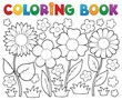 Coloring book with flower theme 2