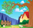 Tree branch in spring theme image 2