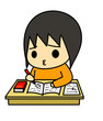 勉強する学生